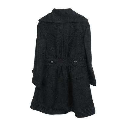 Chanel Black Acrylic Windbreaker Coat P 47025v 34989 