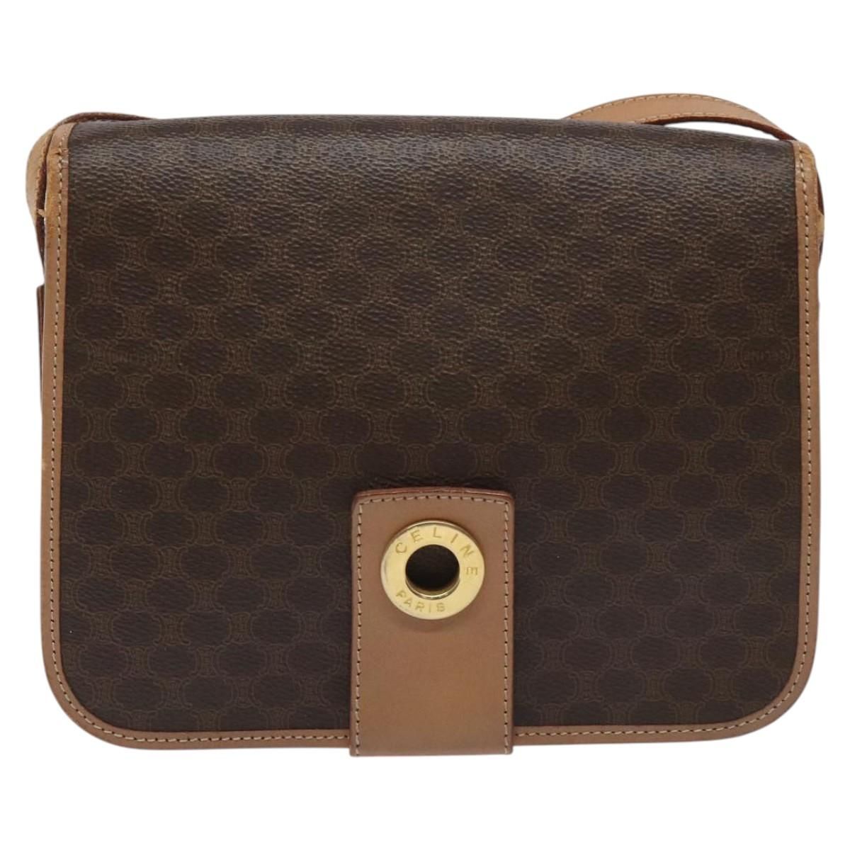 Celine Macadam Canvas Shoulder Bag
