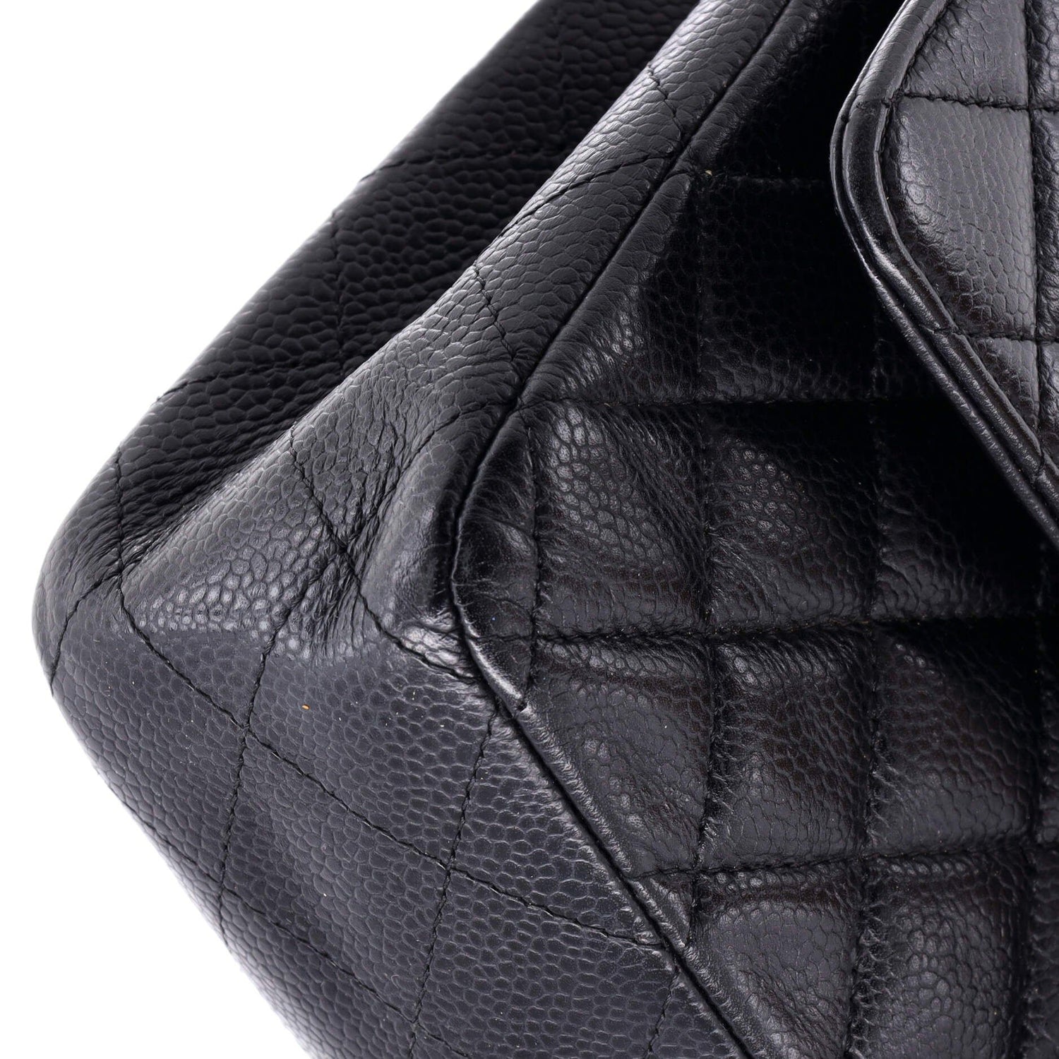 Chanel Classic Double Flap Bag Quilted Caviar Medium