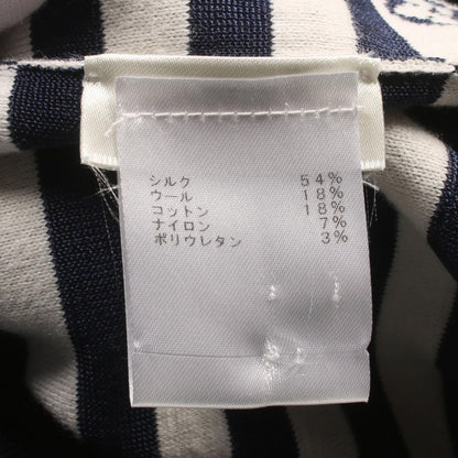 Louis Vuitton Lv Escal Logo Border Ensemble Navy White Cardigan Fjkc 03vzj