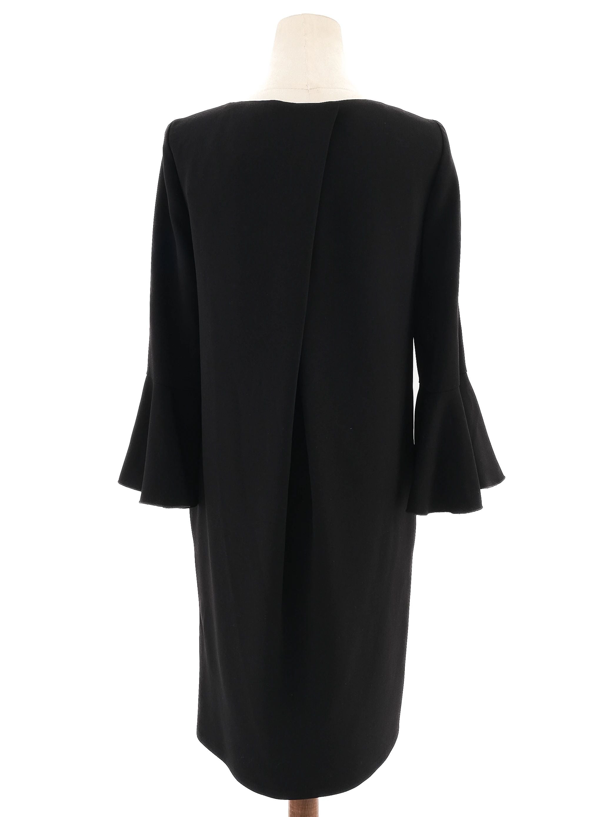Max Mara Black Triacetate Dress Size S - Excellent Condition