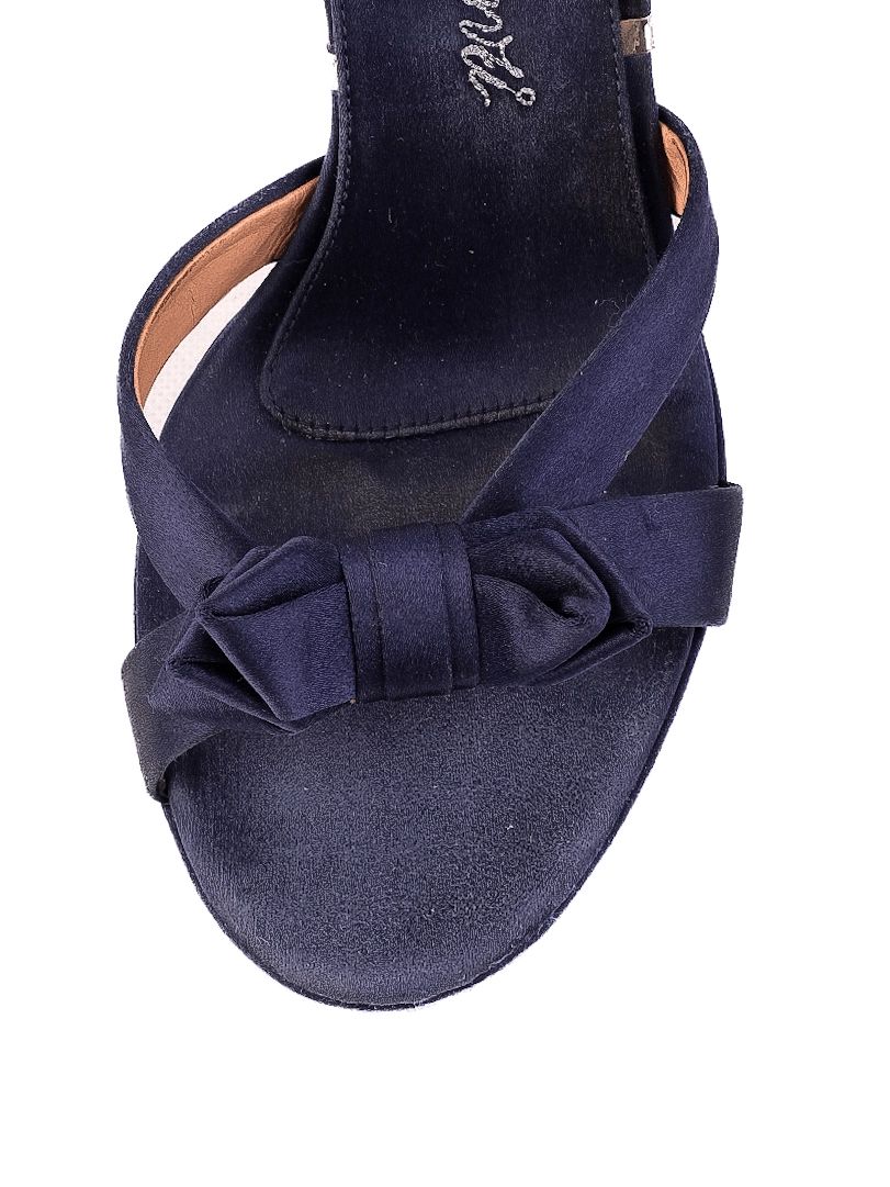 Excellent Gianmarco Lorenzi Blue High-Heeled Sandals Size 37.5