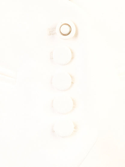 NEW Alexandre Vauthier White Formal Vest Size S Deep V-neck Design