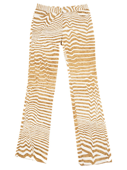 Perfect Gianfranco Ferre Orange Striped Shirt Size M Women