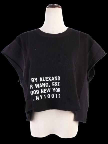 Excellent Alexander Wang Black Nylon Top Size S Women&