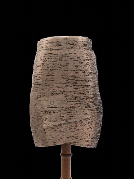 Excellent BCBGMaxazria Gray Textured Skirt Size M