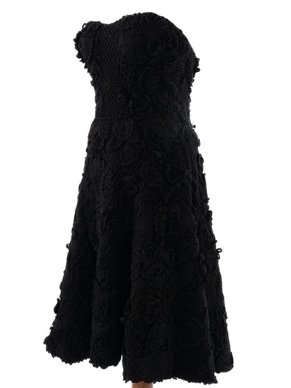 Excellent Ralph Lauren Black Sleeveless Dress Size S Viscose