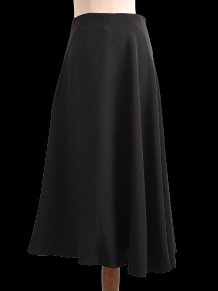 NEW 3.1 Phillip Lim Black Silk A-Line Skirt Size 2