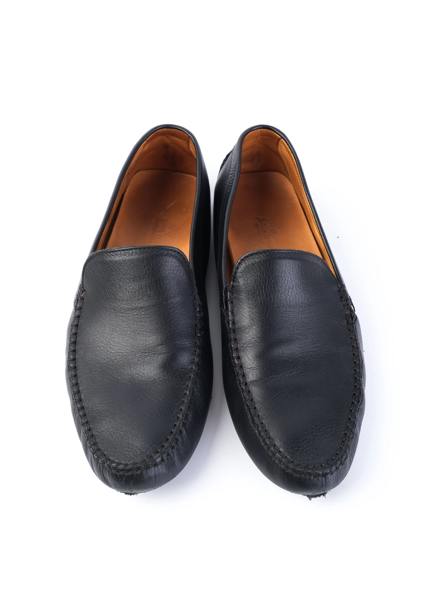 Average John Lobb Black Leather Loafers Size 42 for Men
