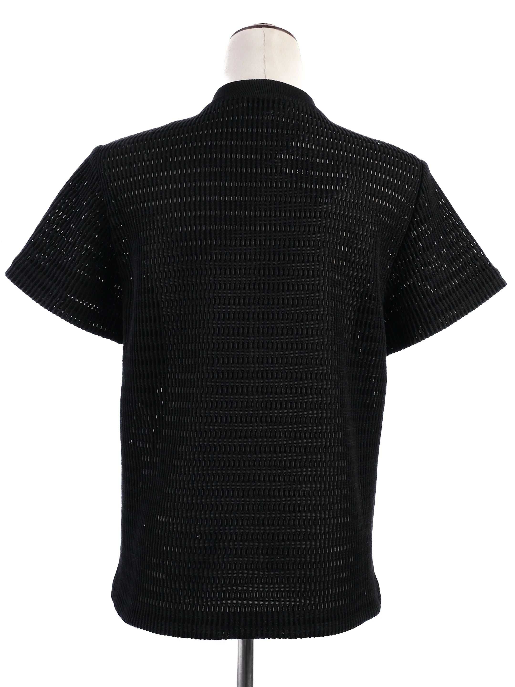 Emilio Pucci Black Short Sleeve Knit Top Size M Excellent Condition