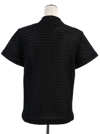 Emilio Pucci Black Short Sleeve Knit Top Size M Excellent Condition