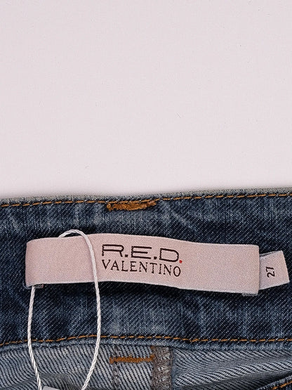 Excellent Red Valentino Blue Cotton Jeans Size M