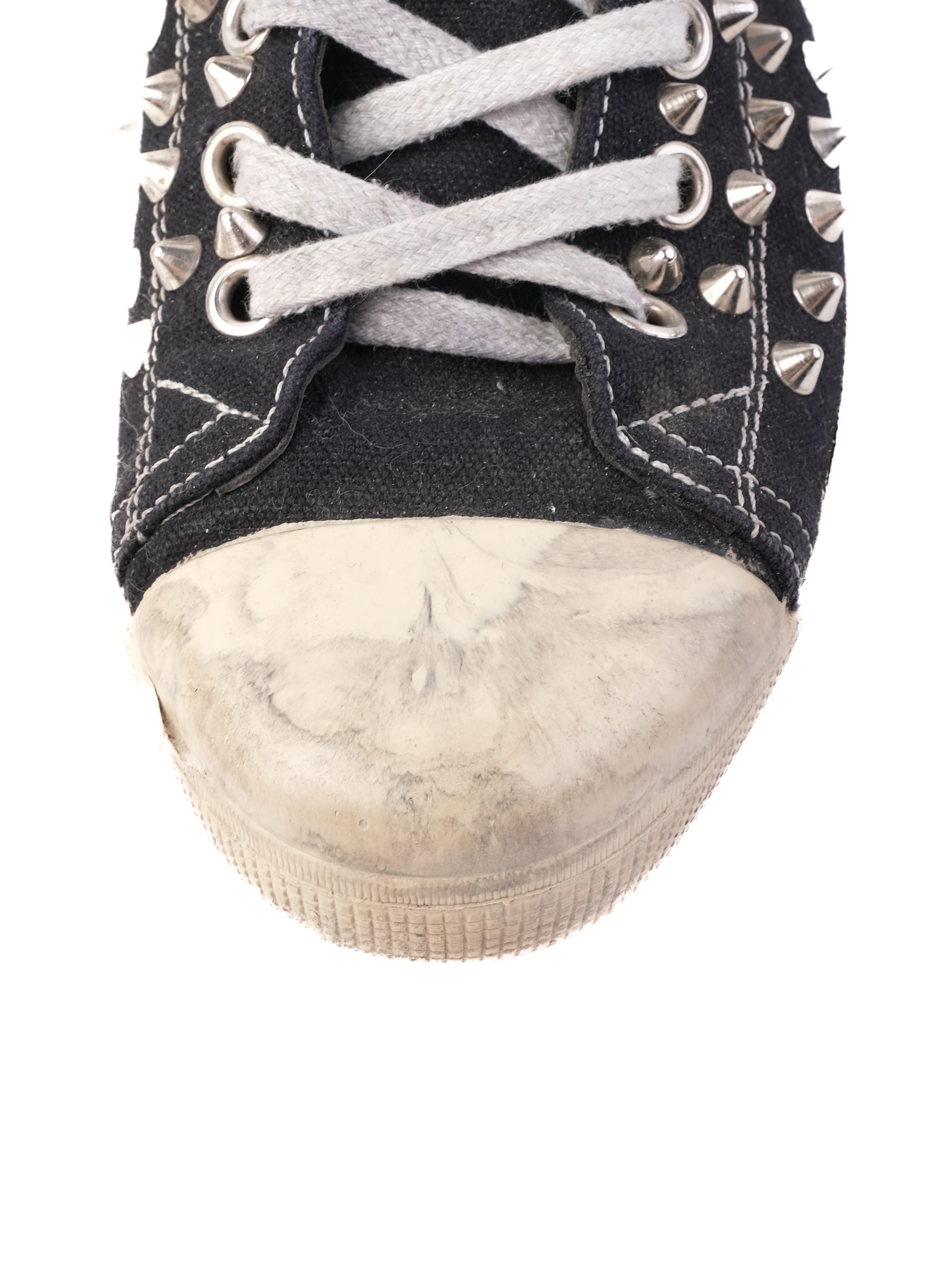 Good Gienchi Black Studded High-Top Sneakers Size 41 Men