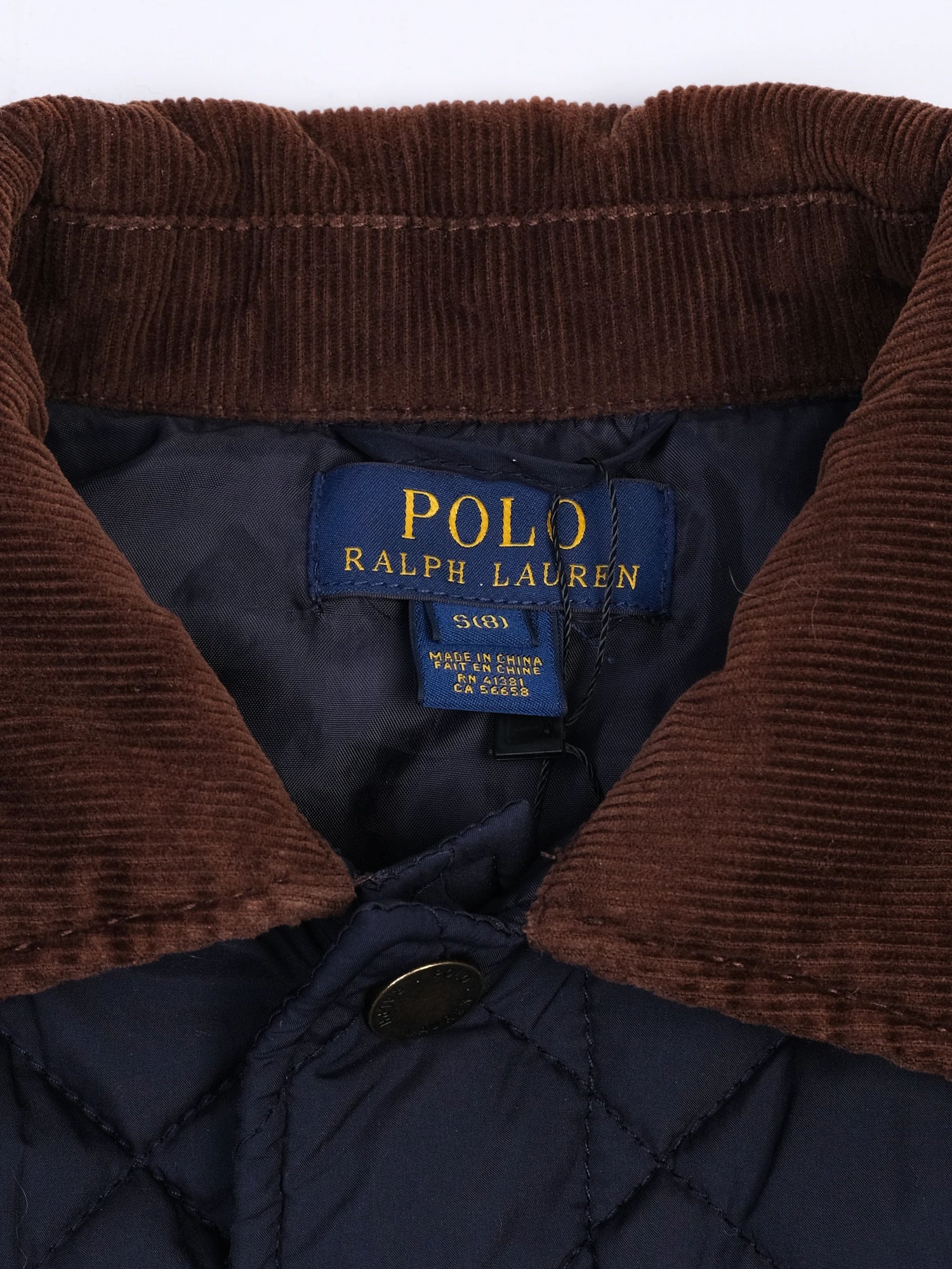 Excellent Polo Ralph Lauren Kids Gray Quilted Jacket Size 8