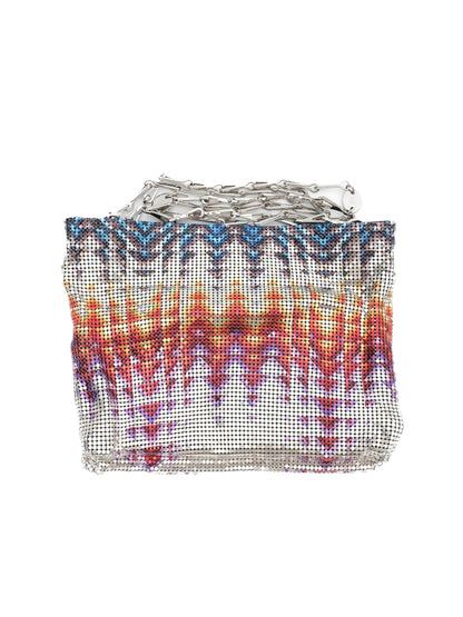 Excellent Paco Rabanne Metallic Mesh Handbag Combined Colors