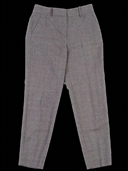 Peserico Gray Wool Pants Size L Excellent Condition Made in Italy