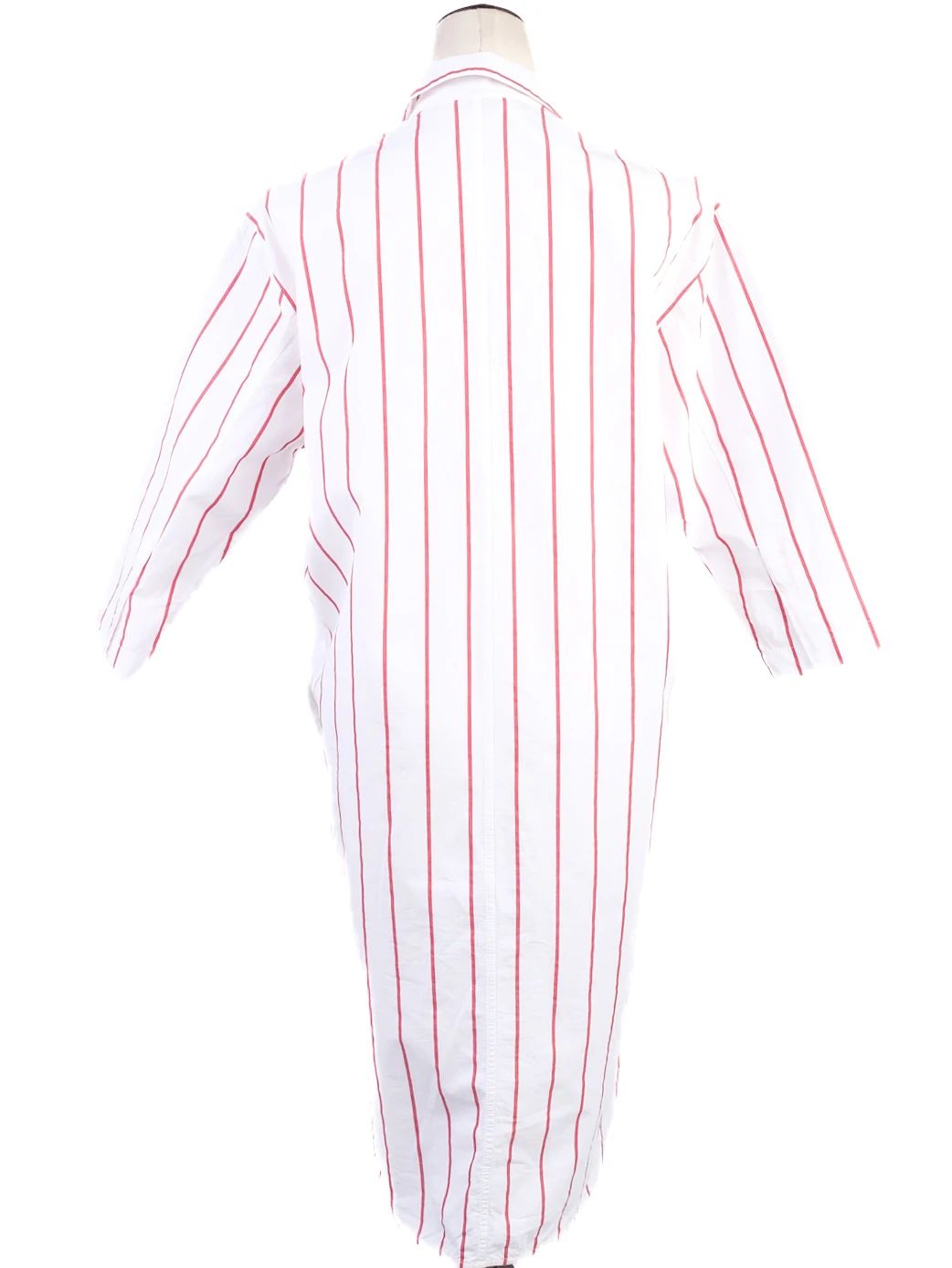 Excellent Marc O Polo White Shirt Dress Red Stripes Size N/A