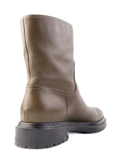 Excellent Sergio Rossi Green Leather Boots Size 37 Women&