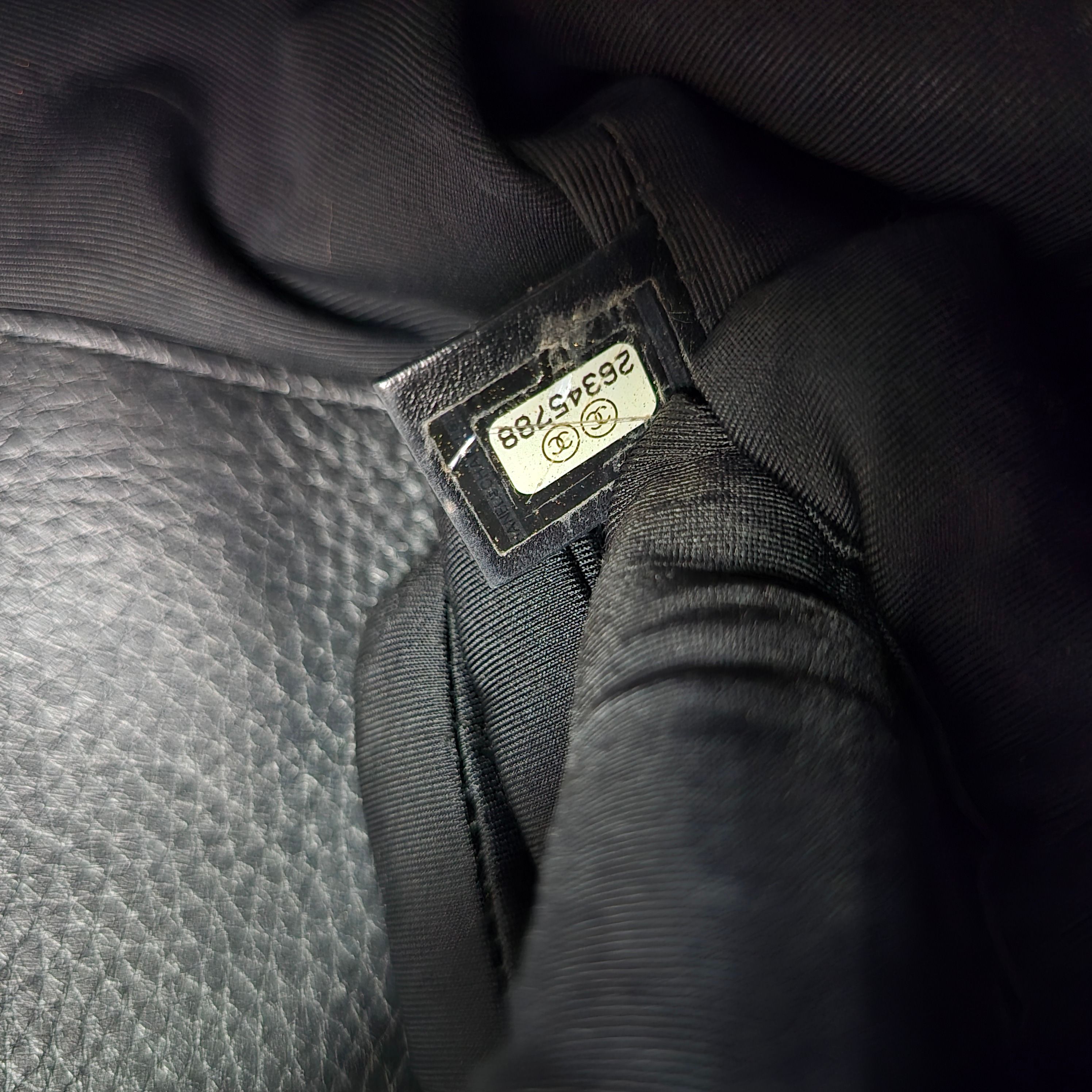 Chanel Turn-around Ligne Black Deerskin