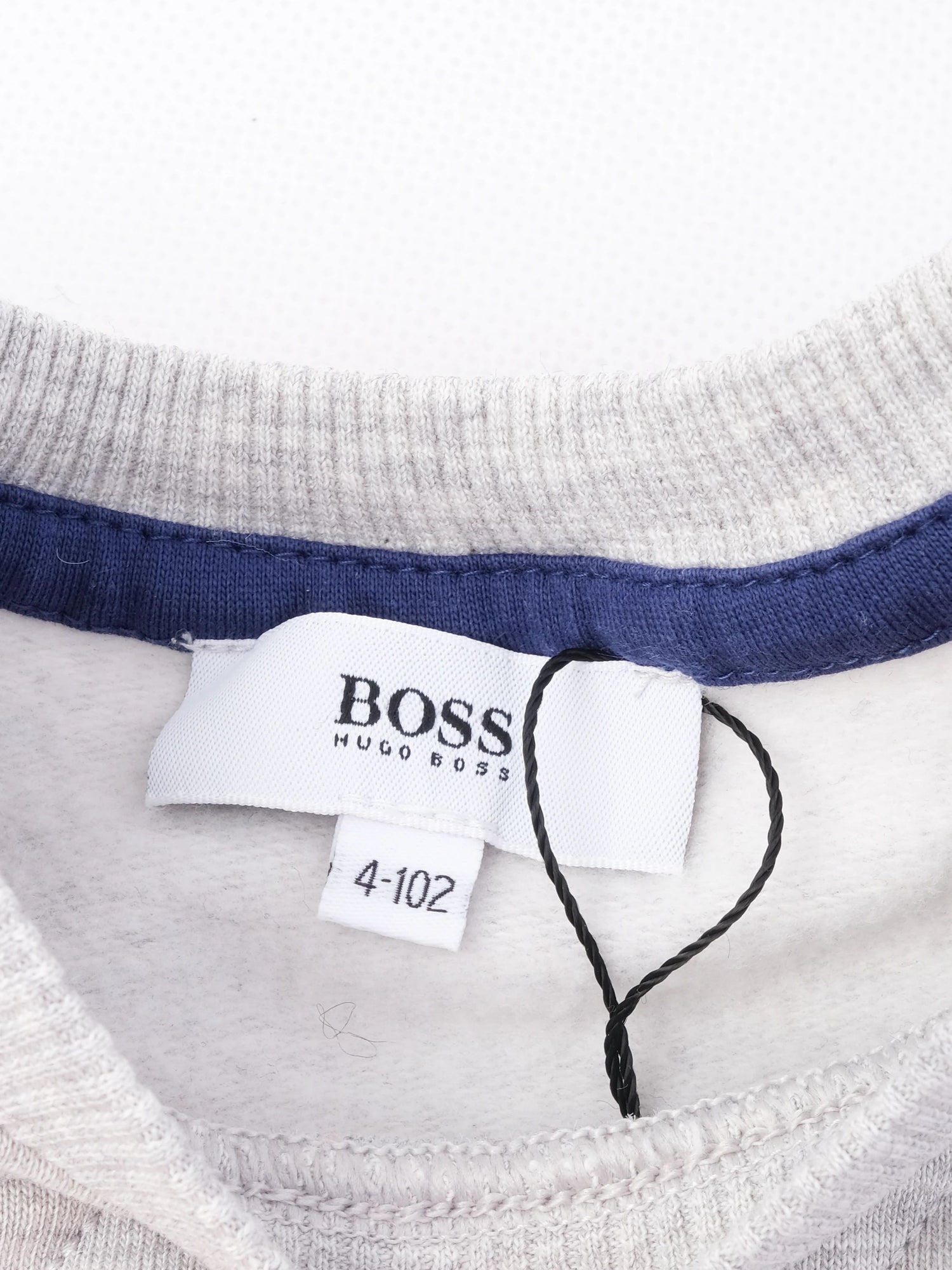 Excellent Hugo Boss Gray Kids Sweatshirt Size 4 Polyester