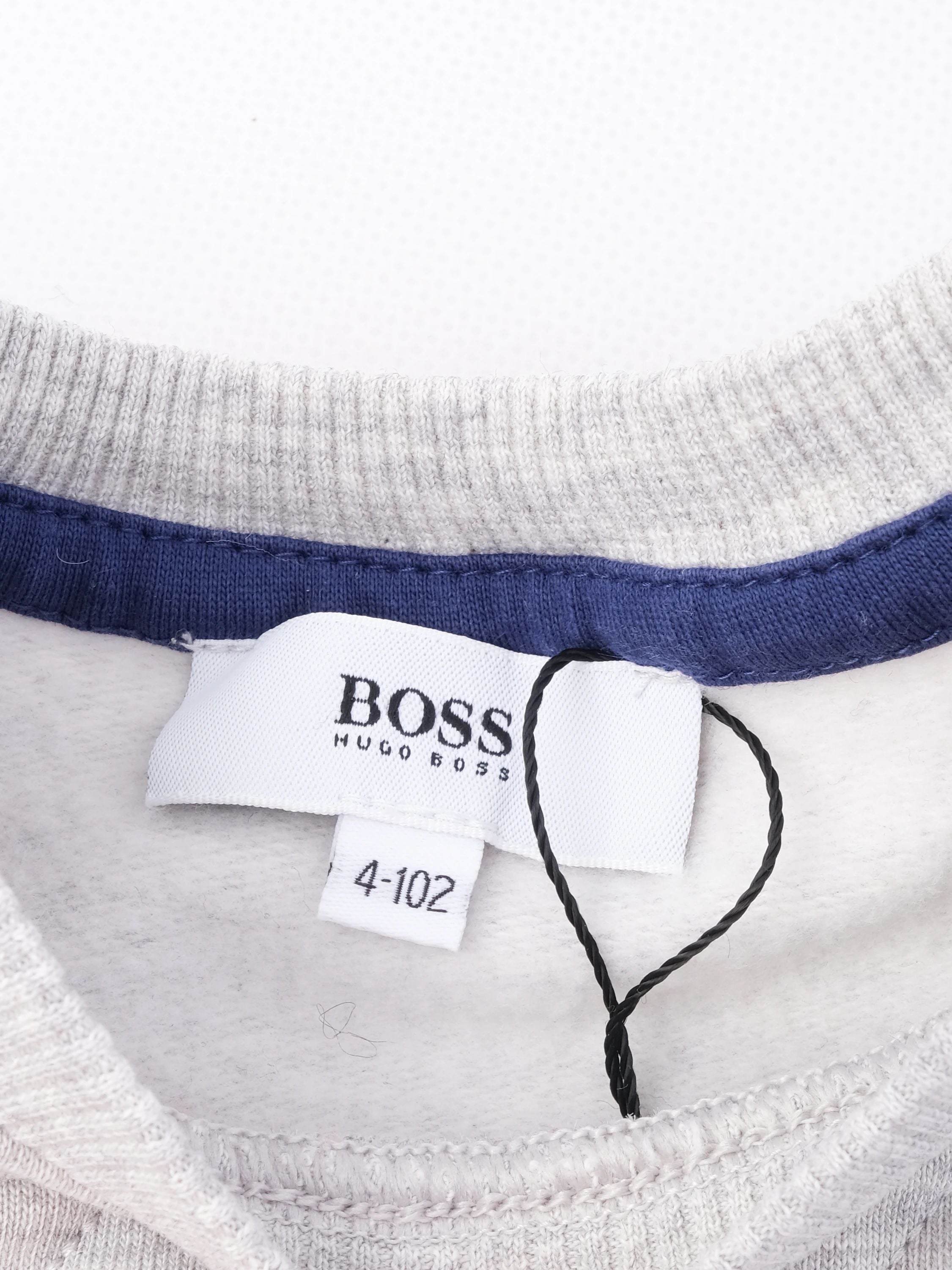 Excellent Hugo Boss Gray Kids Sweatshirt Size 4 Polyester