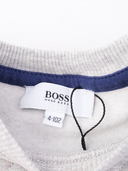 Excellent Hugo Boss Gray Kids Sweatshirt Size 4 Polyester