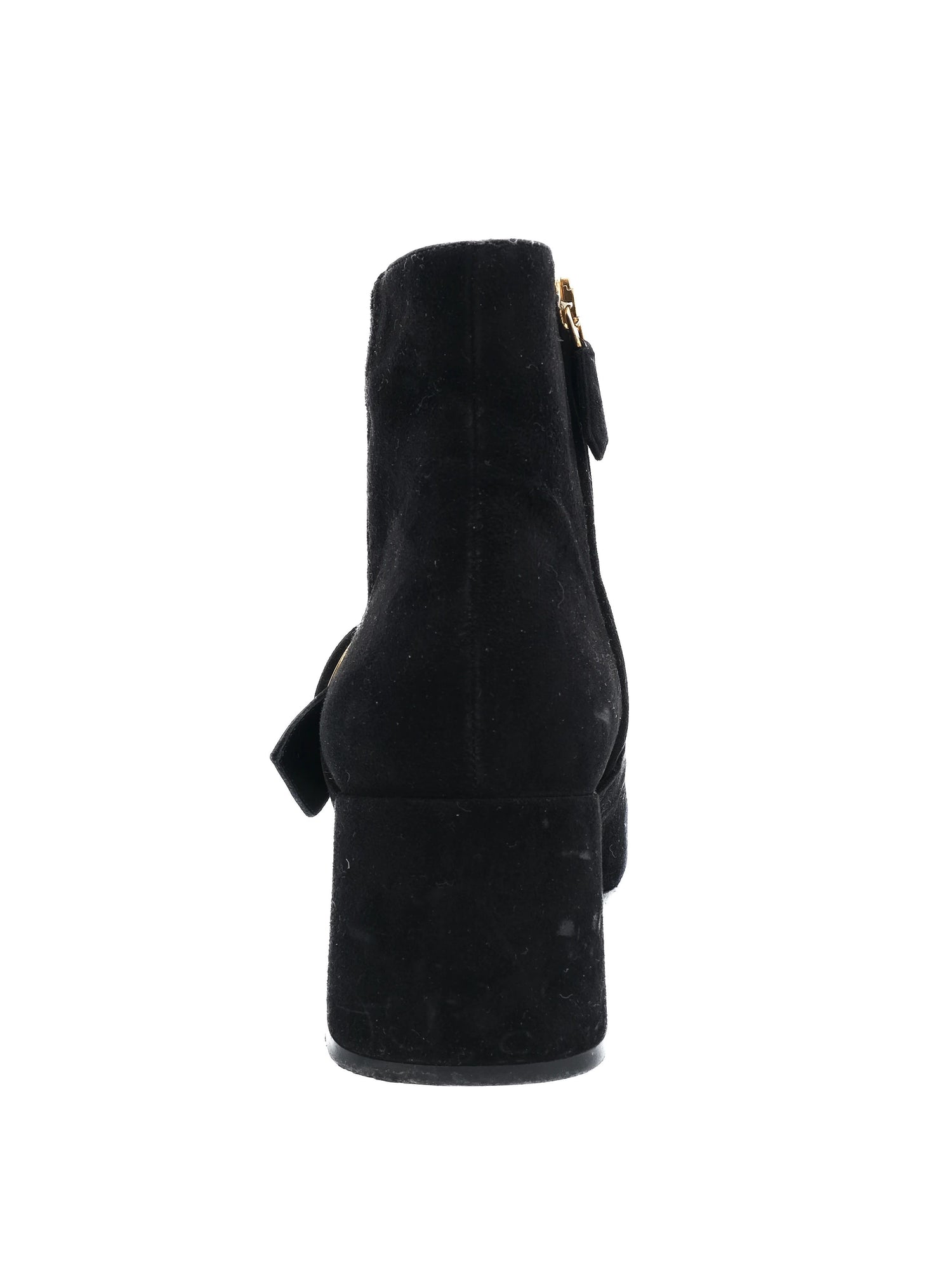 Excellent Prada Black Genuine Suede Ankle Boots Size 36.5