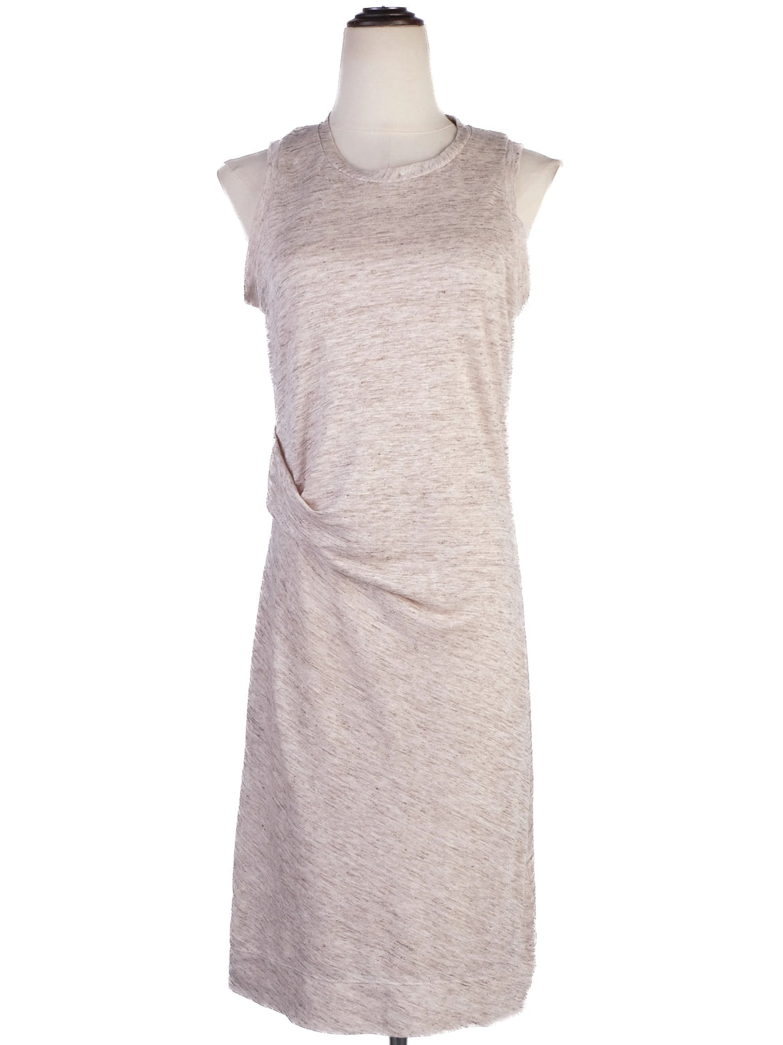 NEW By Malene Birger Gray Knee-Length Dress Size S Viscose Sleeveless