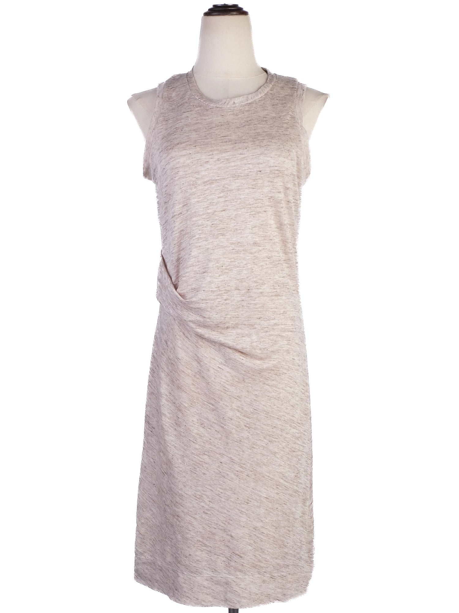 NEW By Malene Birger Gray Knee-Length Dress Size S Viscose Sleeveless
