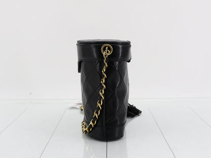 Chanel Tassle Vanity Case, Quilted Lambskin Leather