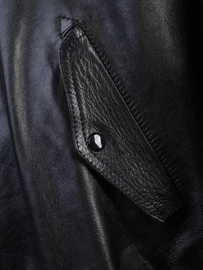 Excellent Dolce Gabbana Black Wool Bomber Jacket for Men