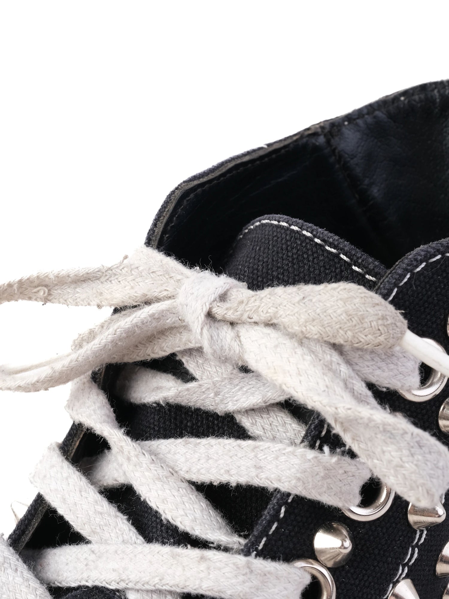 Good Gienchi Black Studded High-Top Sneakers Size 41 Men