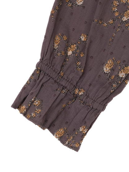 Excellent Bonpoint Gray Floral Dress Size 8 for Kids