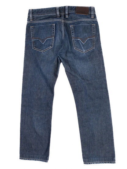Excellent Diesel Viker-R-Box Blue Denim Jeans Size L