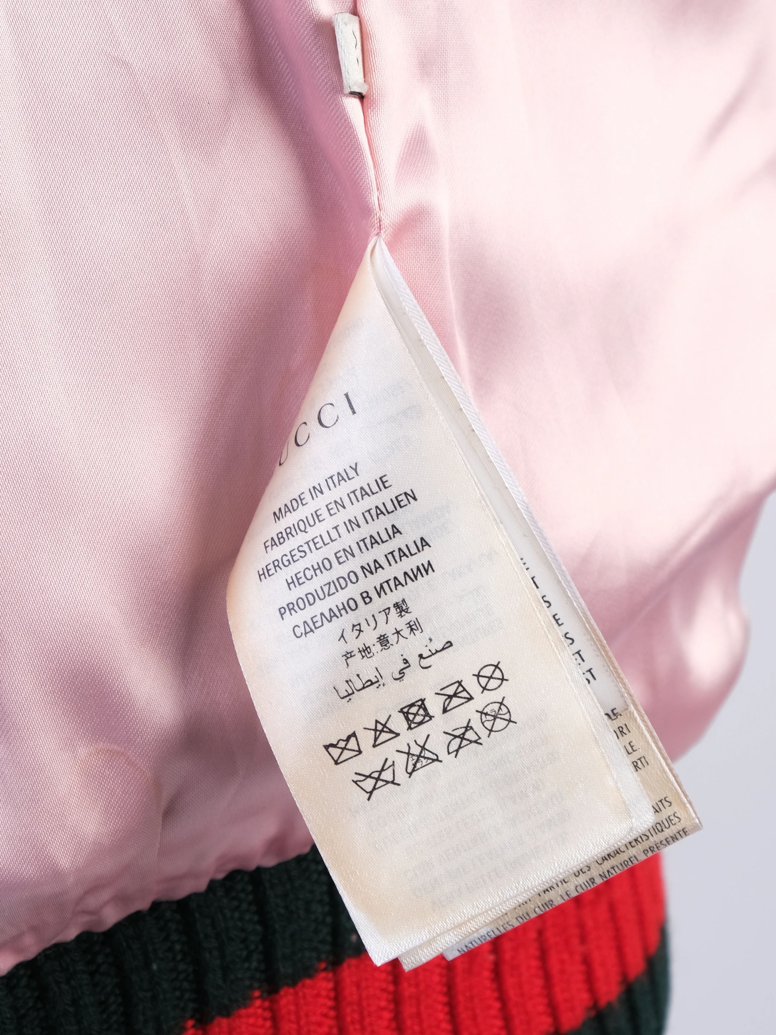 Gucci WomenÕs Black Wool Jacket XXS with Red and Green Accents