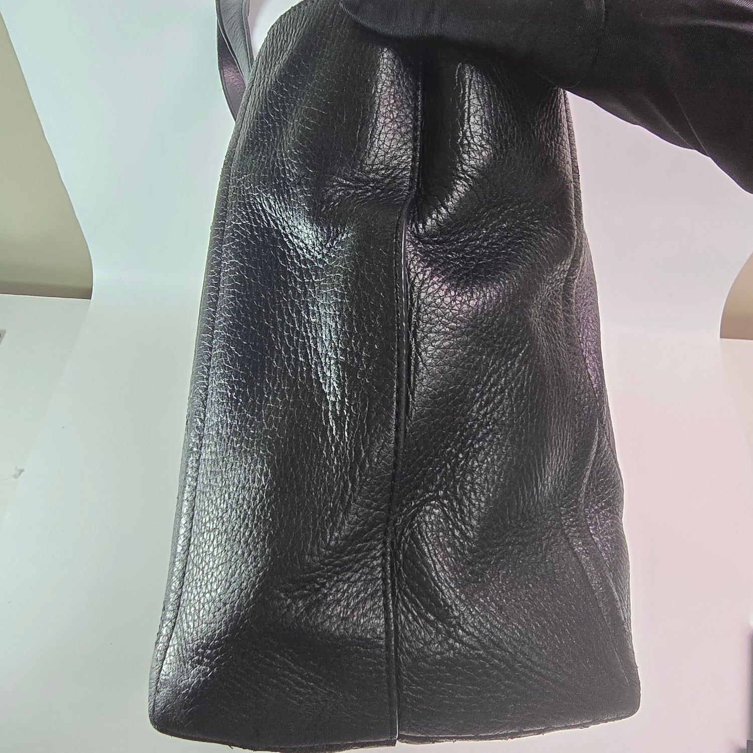 Chanel Turn-around Ligne Black Deerskin