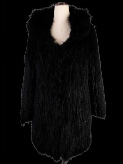 Excellent Isabel Marant Black Faux Fur Coat for Women