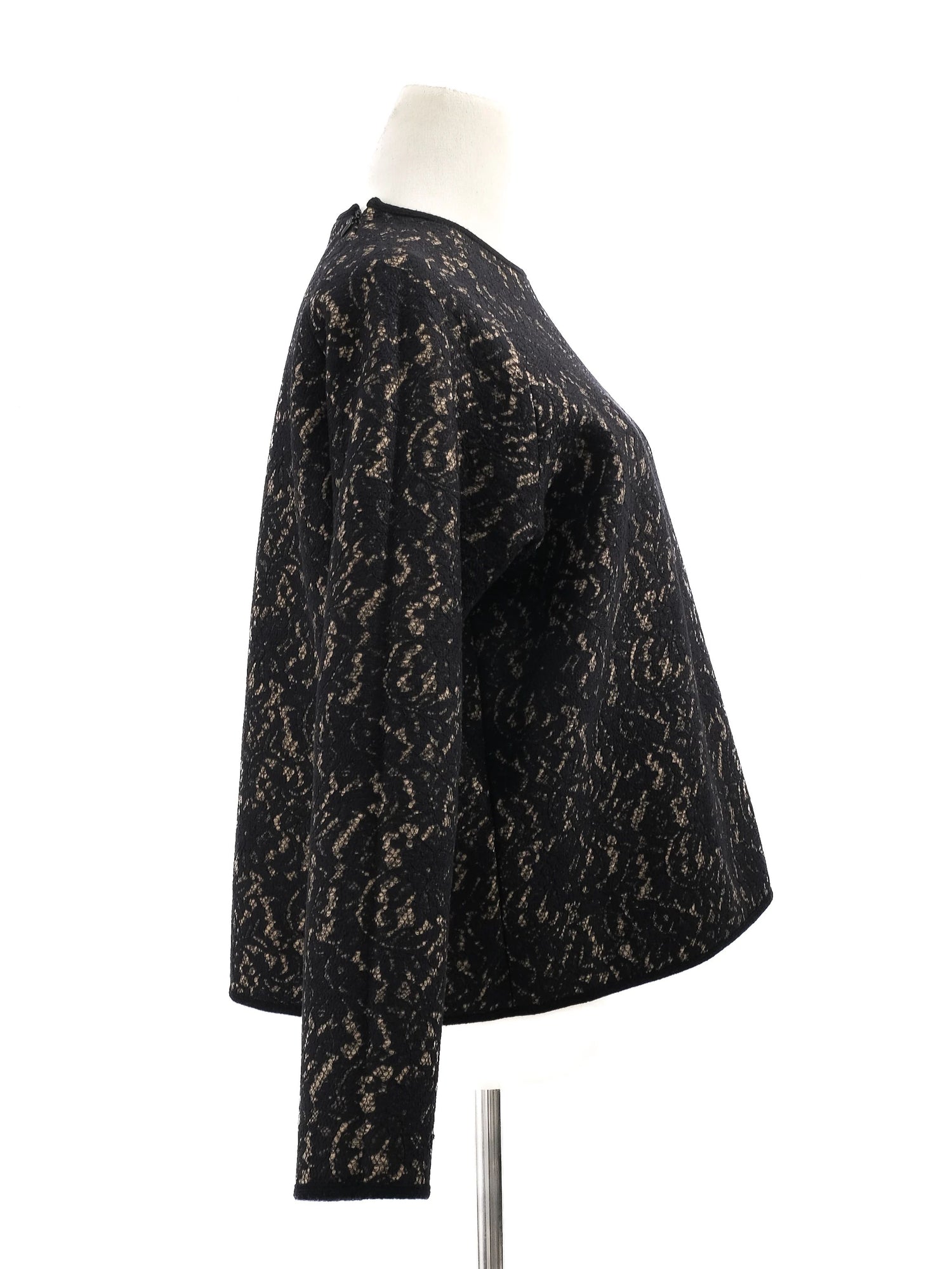 NEW N21 Black Wool Sweater Size M with Abstract Pattern