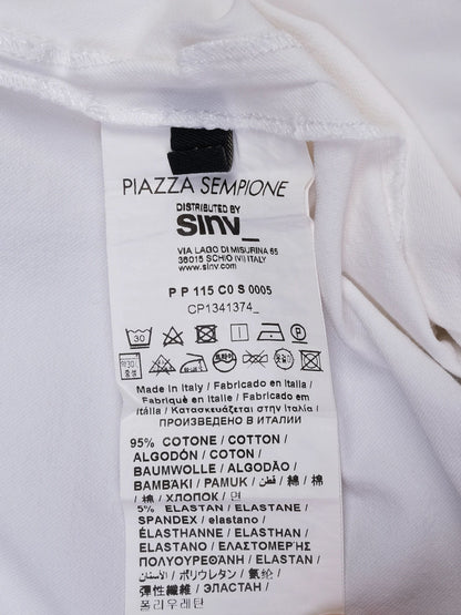 Piazza Sempione White Pants Size M Excellent Condition Made in Italy