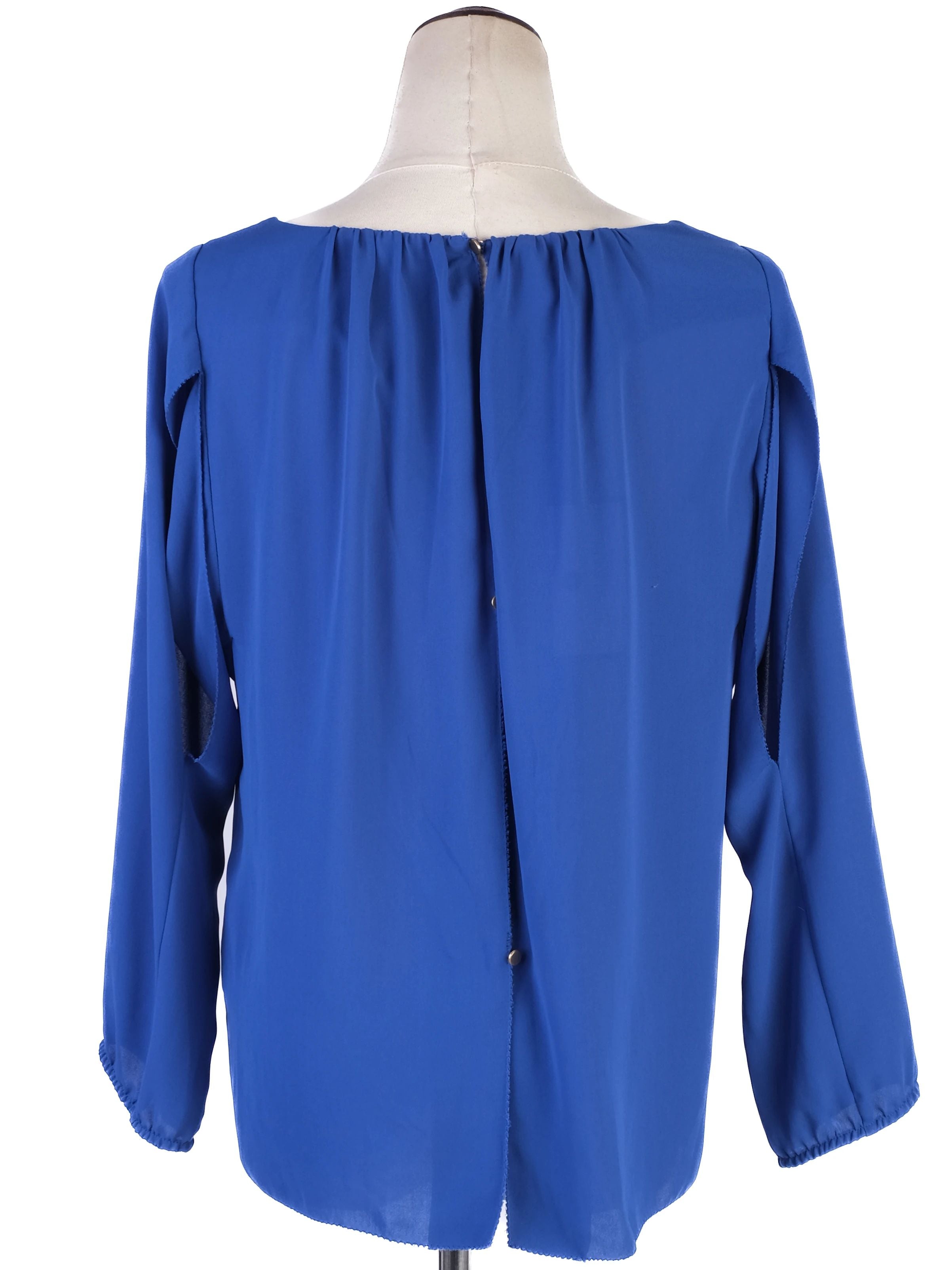 NEW By Malene Birger Blue Blouse Polyester XS with Relaxed Fit