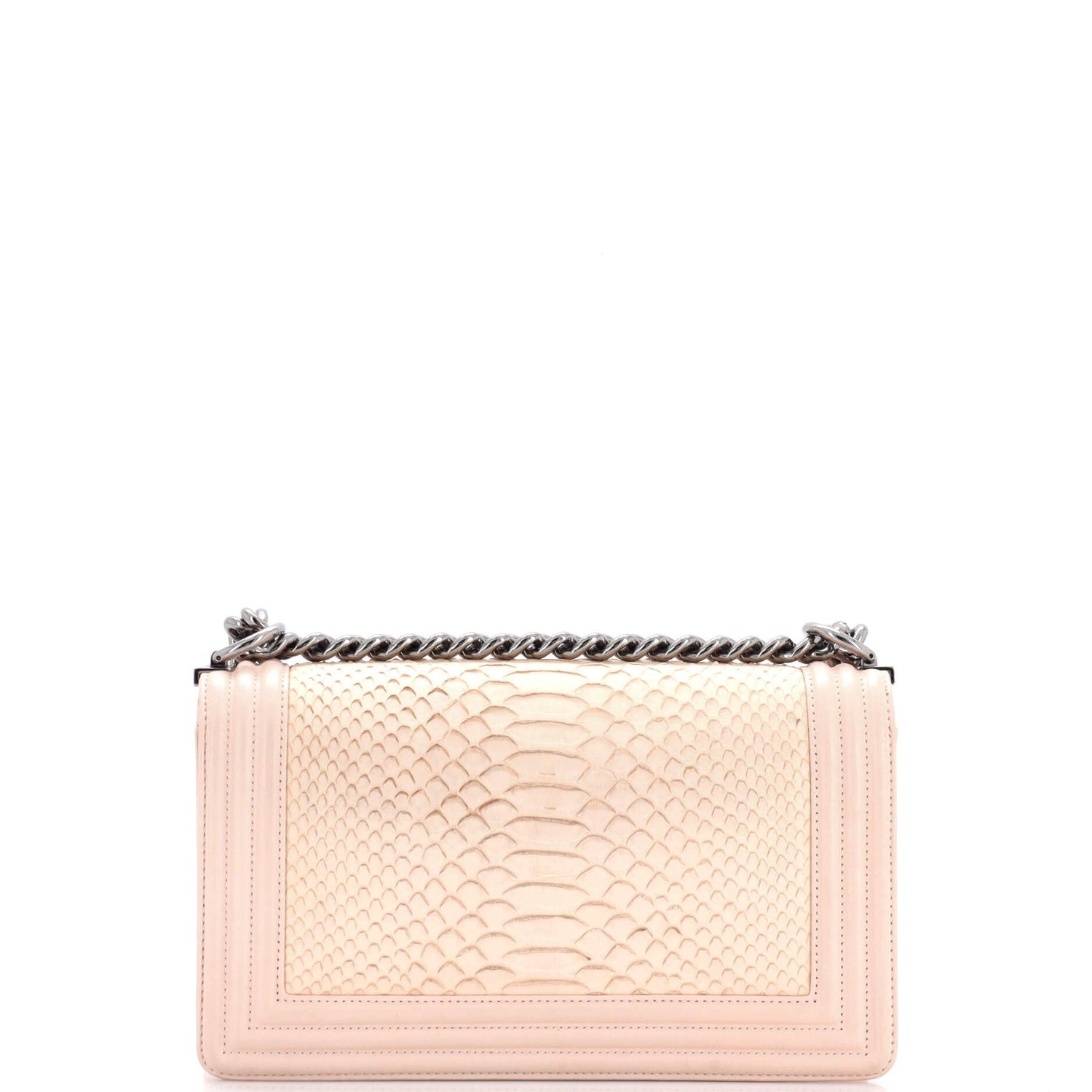 Chanel Boy Flap Bag Python Old Medium