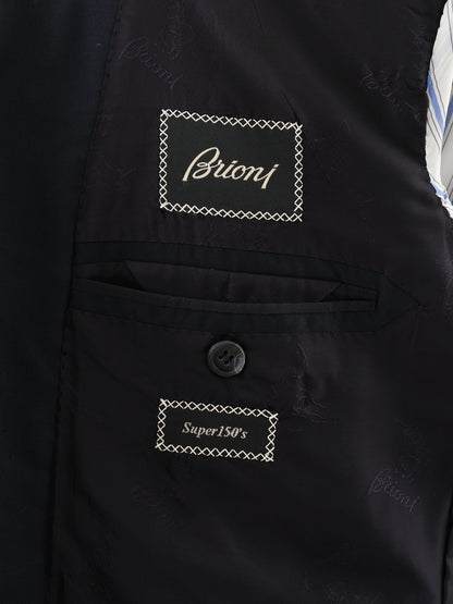 EXCELLENT Brioni Blue Wool Suit Jacket Size XL Classic Design