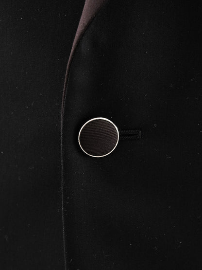 Perfect Ermenegildo Zegna Black Wool Suit Size XL for Men