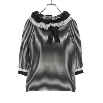 Chanel Black White T-shirt Cotton Nylon P 34294k 00963