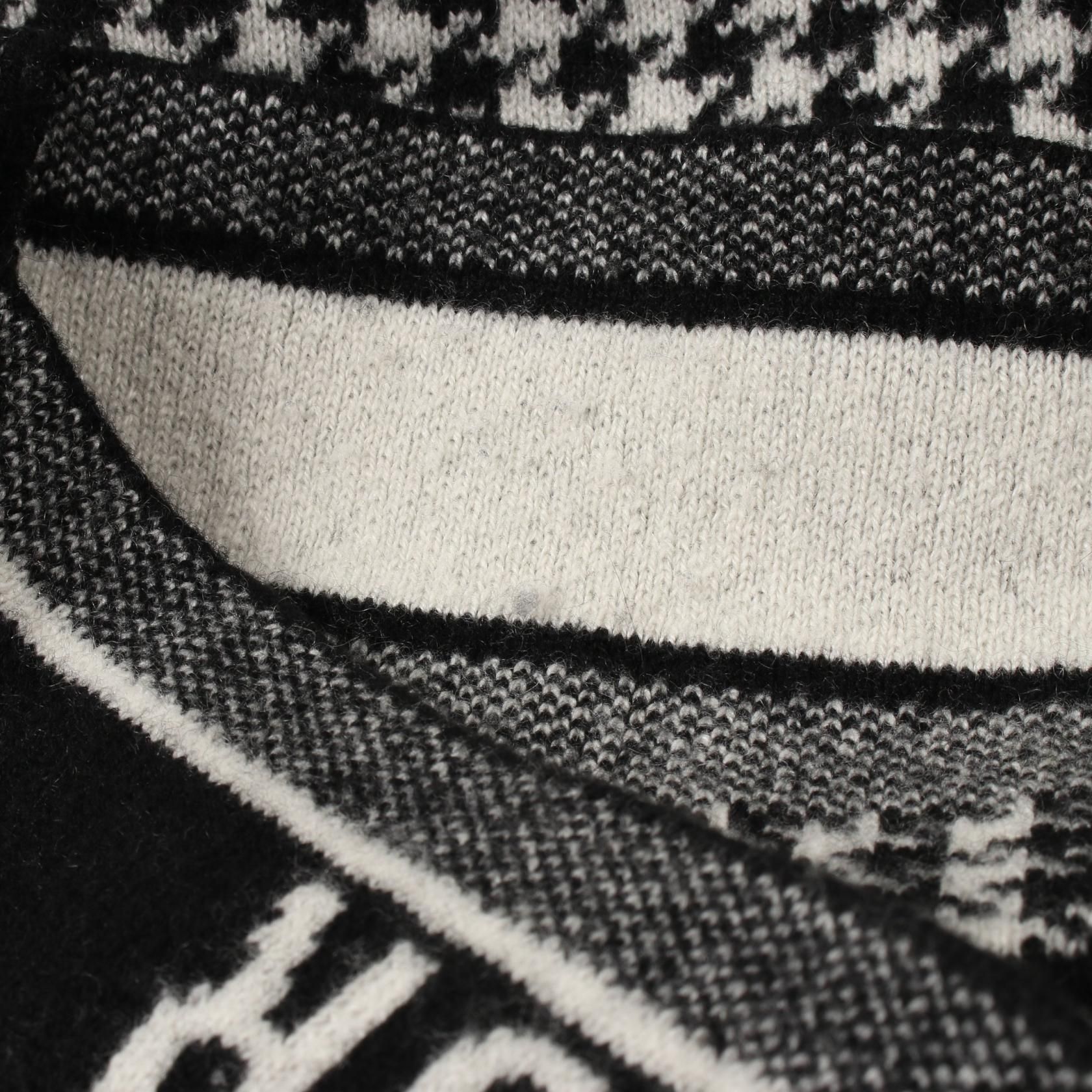 Dior Hoodie Black White Cashmere 014s 92am 035