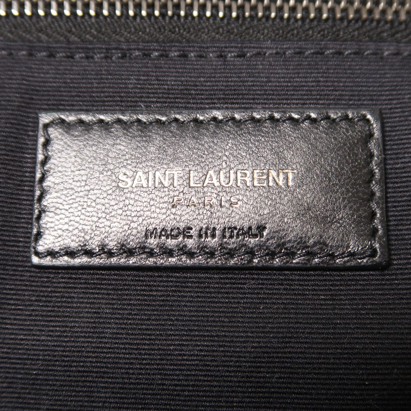 Yves Saint Laurent Cowhide Leather Niki Large Silver Shoulder Bag Black Calfskin (cowhide) Pmr 504