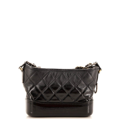 Chanel Gabrielle Hobo Quilted Goatskin And Patent Small