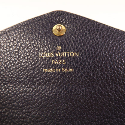 Louis Vuitton Empreinte Sarah Long Wallet Navy Blue Bifoldpurse M 61182