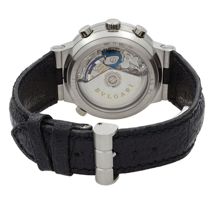 Bvlgari Diagono Rattrapante Platinum Split Seconds White Dial Mens Watch CH40 PL