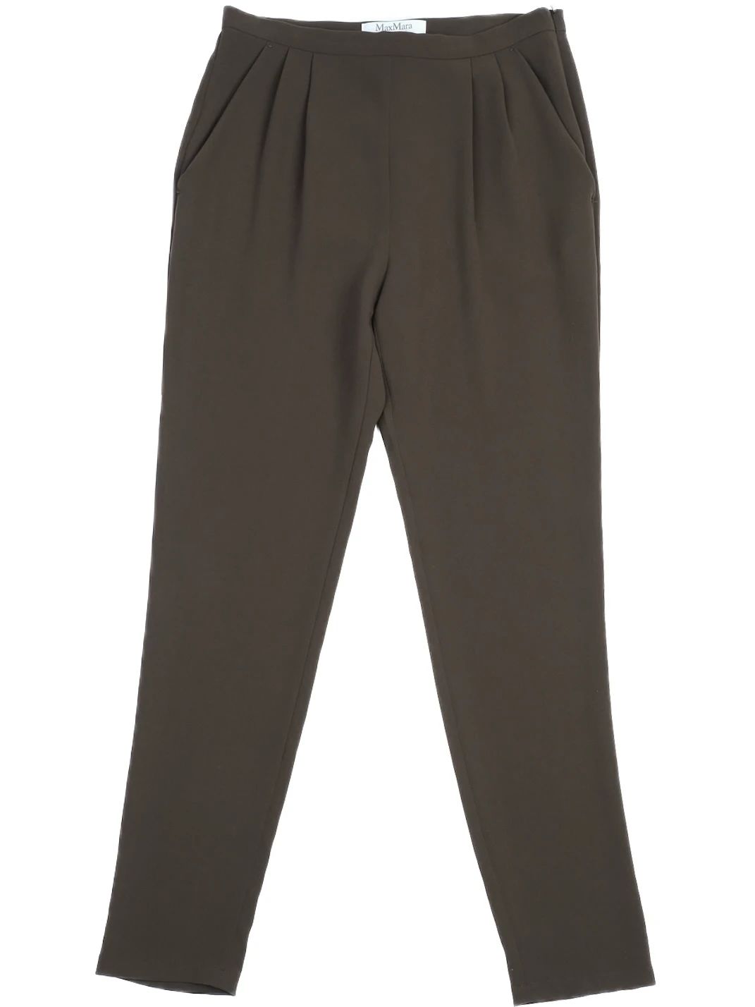 Excellent Max Mara Green Sleeveless Blouse High Neck Size N/A